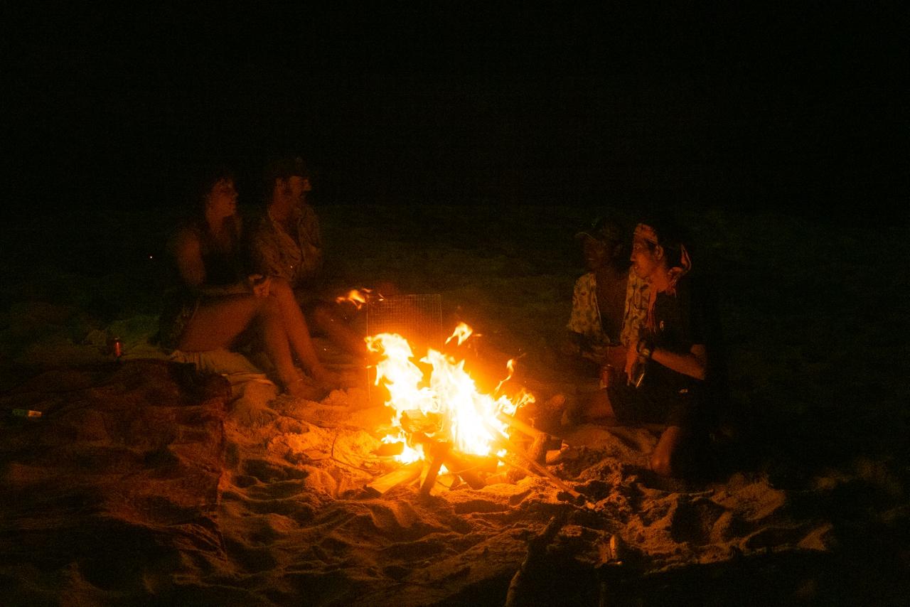Beach campfire South Lombok